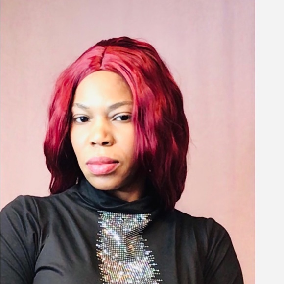 Synthetic synthetic Hair Full Machine Made Costume party, Side Part Are Middle - Picture 2 of 4